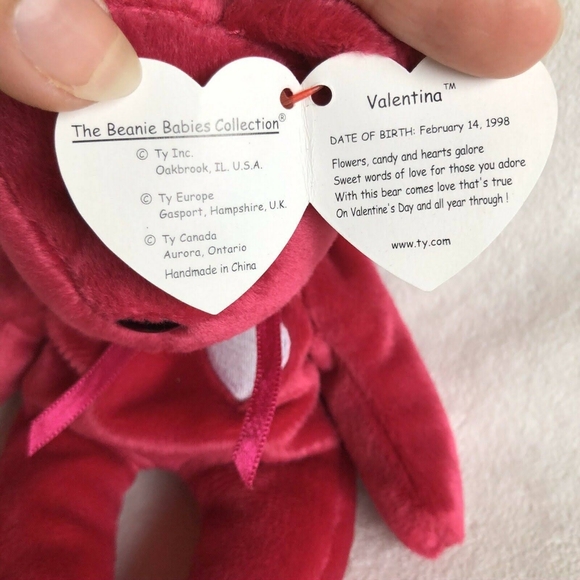 *Rare* Valentina Ty Beanie w/ Tag errors - Picture 6 of 7